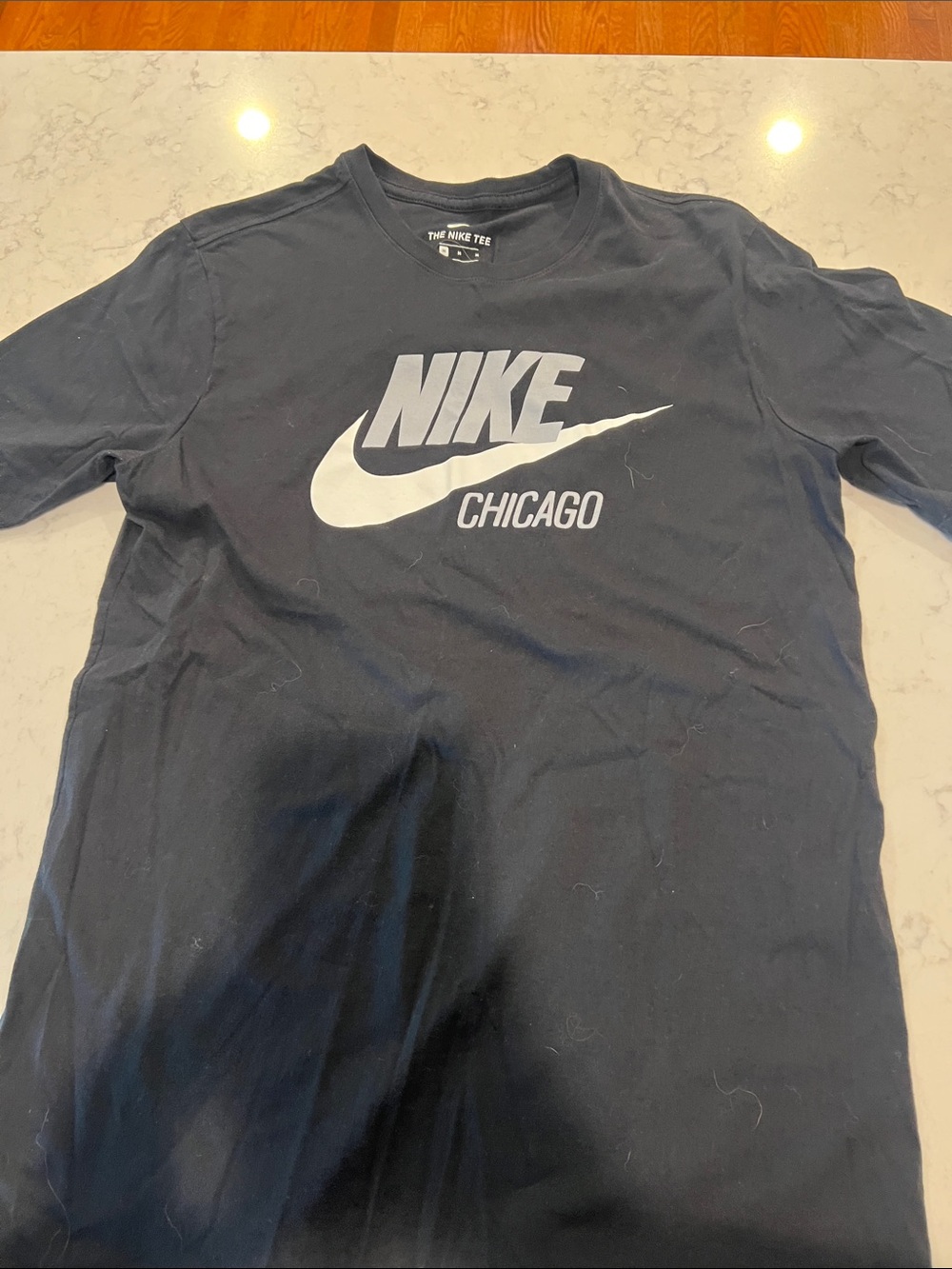 Nike Black Short-Sleeve Chicago Graphic Tee